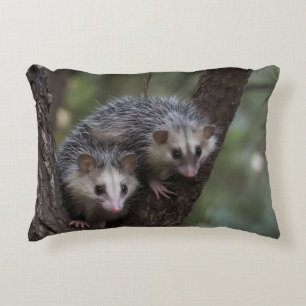 Double Trouble in the Canopy: Twin Possums Accent Pillow