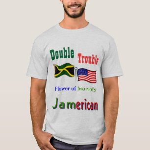 Double trouble Jamaican-American t-shirts