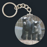 Double Trouble Keychain<br><div class="desc">Pygmy goat kids looking like they're up to something!</div>