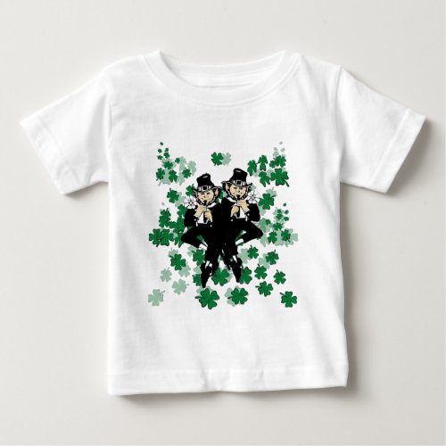 Double Trouble Lucky Irish Twins Baby T_Shirt