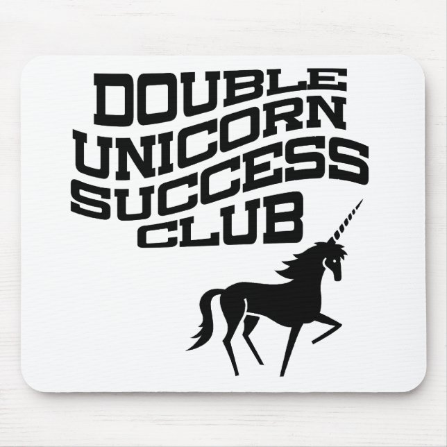 Double Unicorn Success Club Mousepad (Front)