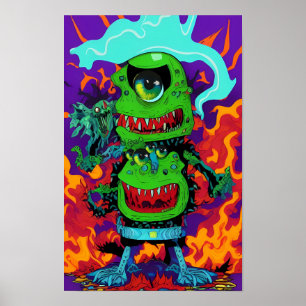 Double Up on Monstrosity - Ken Gage Art Poster