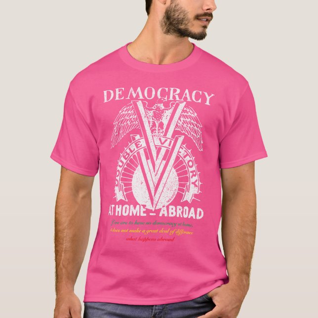 Double V Campaign Black History Soldiers Wwii T-Shirt (Front)