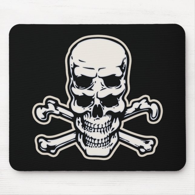 Double Vision Skull Mouse Pad (Front)