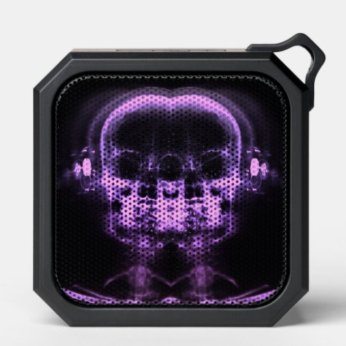 Double X_Ray Skulls with Headphones _ Purple Bluetooth Speaker