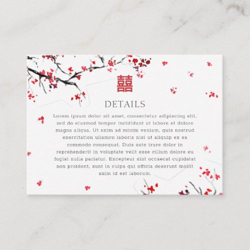 Double Xi Chinese Red Elegant Wedding Details