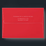 Double Xi Chinese Red Elegant Wedding Invitation Envelope<br><div class="desc">A wedding invitation envelope featuring falling red leaves/flowers with a double xi character.</div>