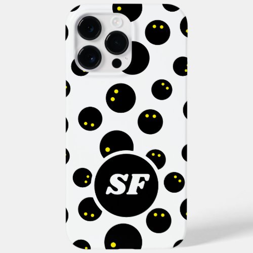 Double yellow dot squash ball pattern custom brand Case_Mate iPhone 14 pro max case