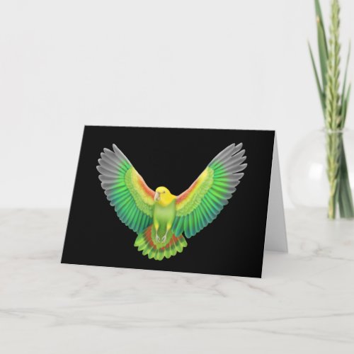 Double Yellow Headed Amazon Greeting Card