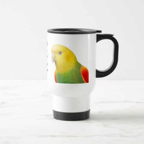 Double Yellow Headed Amazon Travel Mug