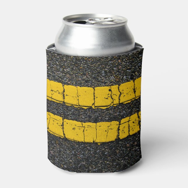Double Yellow Line Can Cooler (Can Front)
