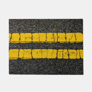 Double Yellow Line Doormat