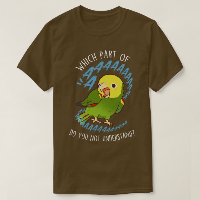 Double YellowHeaded Amazon Parrot Aaaa T-Shirt (Design Front)