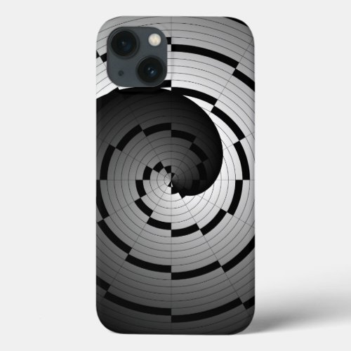 Double Yin Yang Spiral by Kenneth Yoncich iPhone 13 Case