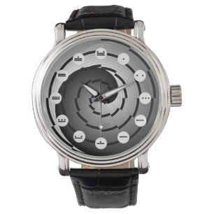 Double Yin Yang Spiral (Mayan) by Kenneth Yoncich Watch