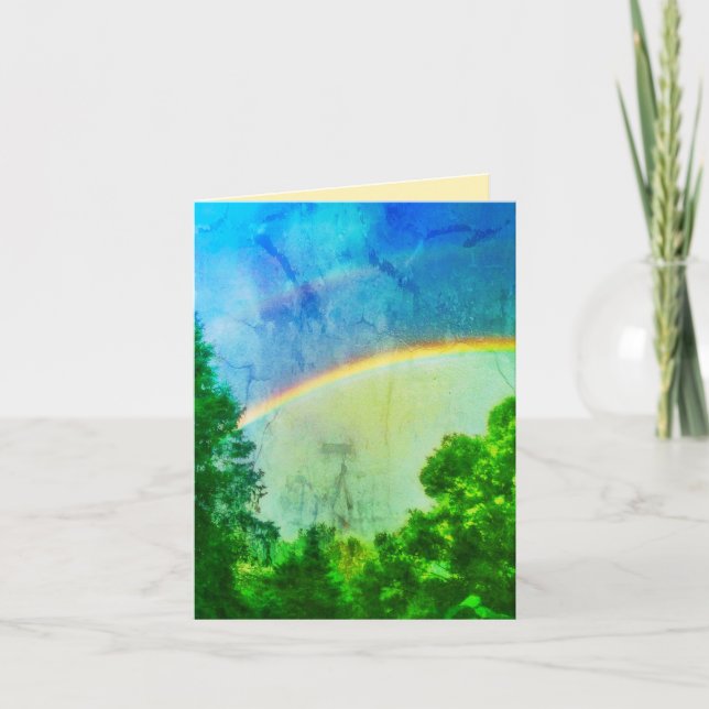 DOUBLERAINBOW VERDE GREETING CARD (Front)