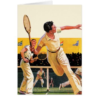 Doubles Tennis Match by PostSports at Zazzle