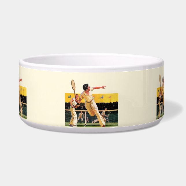 Doubles Tennis Match Bowl (Front)