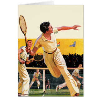 Doubles Tennis Match Cards