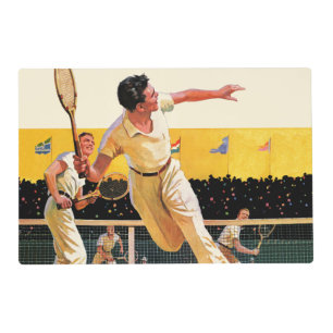 Doubles Tennis Match Placemat