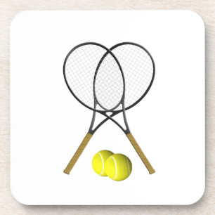 Doubles Tennis Sport Theme Beverage Coaster
