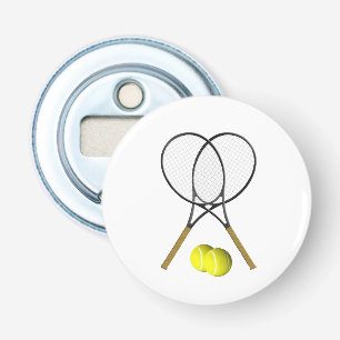 Doubles Tennis Sport Theme Bottle Opener
