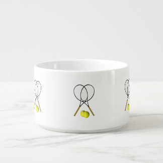 Doubles Tennis Sport Theme Bowl