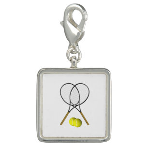 Doubles Tennis Sport Theme Charm