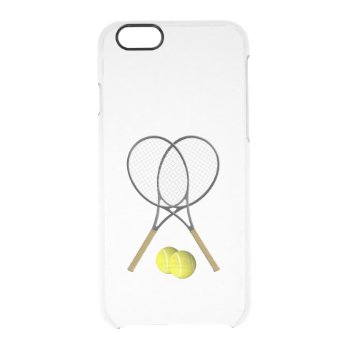 Doubles Tennis Sport Theme Clear iPhone 6/6S Case