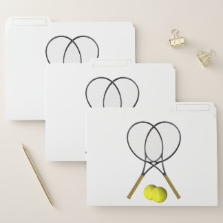Doubles Tennis Sport Theme File Folder