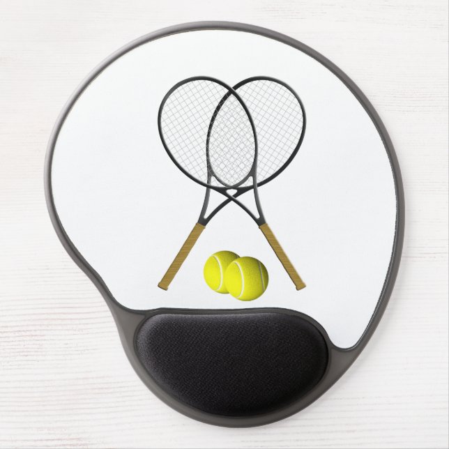 Doubles Tennis Sport Theme Gel Mouse Pad (Front)