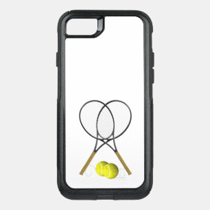 Doubles Tennis Sport Theme OtterBox Commuter iPhone SE/8/7 Case