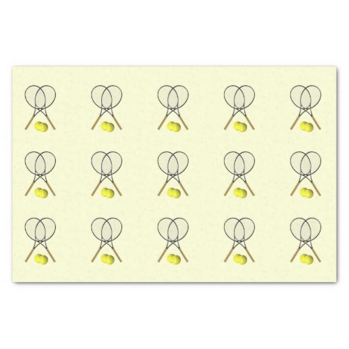 Doubles Tennis Sport Theme Tissue Paper
