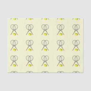 Doubles Tennis Sport Theme Tissue Paper