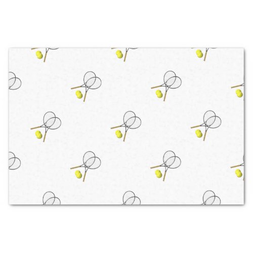 Doubles Tennis Sport Theme Tissue Paper