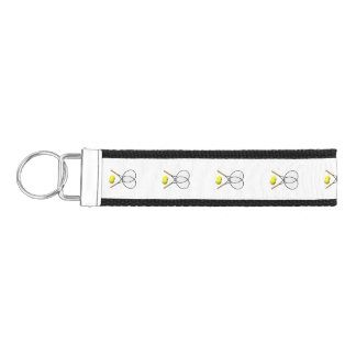 Doubles Tennis Sport Theme Wrist Keychain