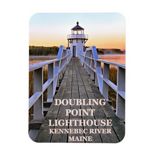 Doubling Point Lighthouse Arrowsic Island Maine Magnet