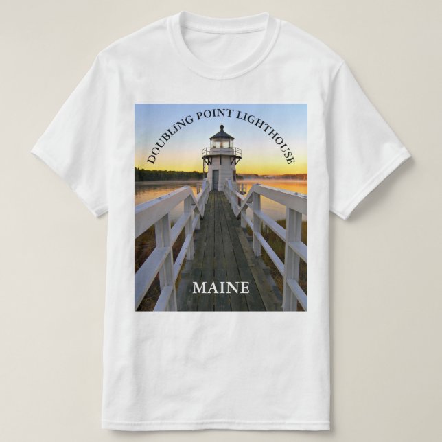 Doubling Point Lighthouse, Maine T-Shirt (Design Front)