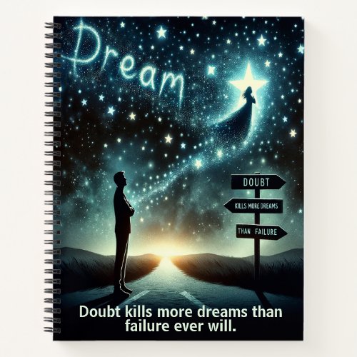 Doubt Kills More Dreams Notebook