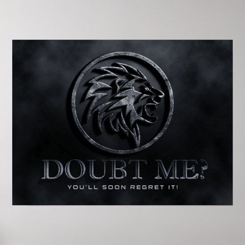Doubt Me Poster