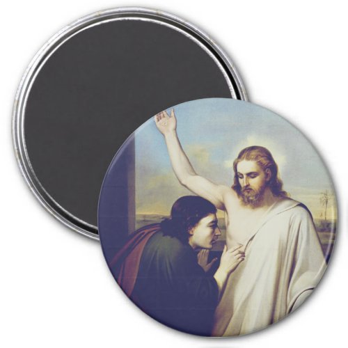 Doubting Saint Thomas by Silvestro Lega Magnet