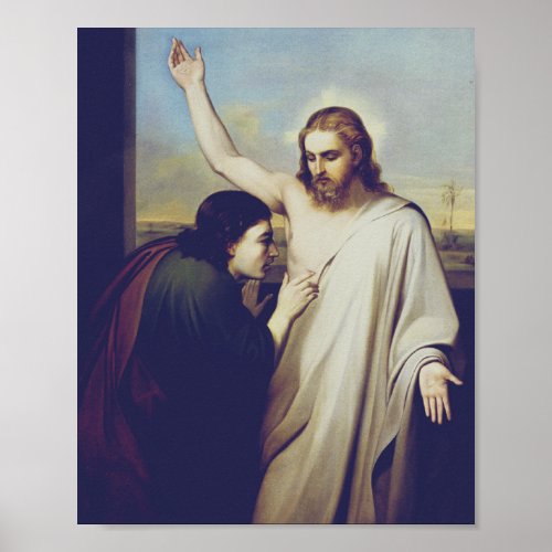 Doubting Saint Thomas by Silvestro Lega Poster