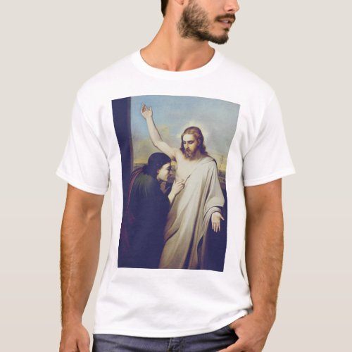Doubting Saint Thomas by Silvestro Lega  T_Shirt