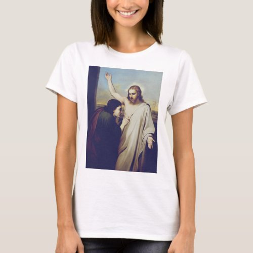Doubting Saint Thomas by Silvestro Lega T_Shirt