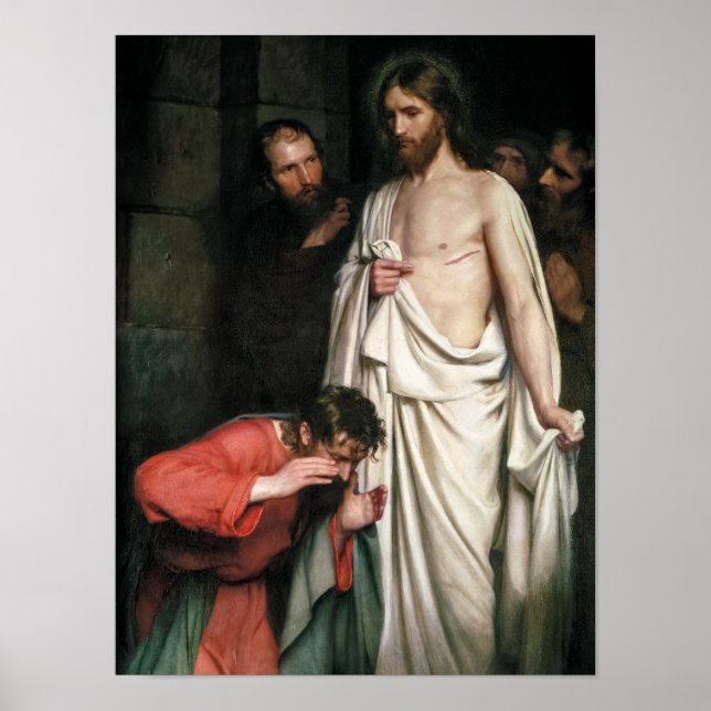 Doubting Thomas by Carl Bloch Poster (Front)