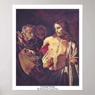 Doubting Thomas By Honthorst Gerard Van Poster