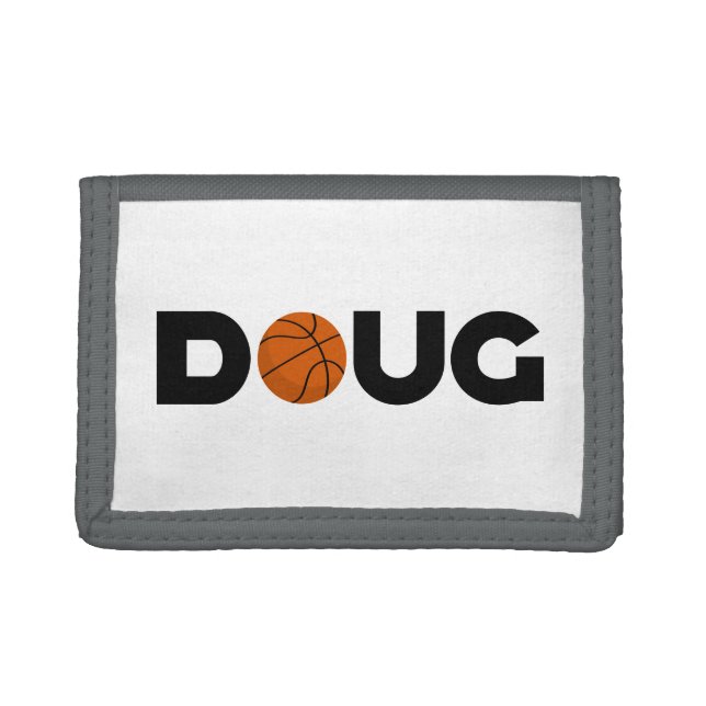 Doug Basketball Trifold Wallet (Front)
