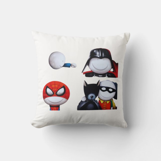 doug hyde family throw pillow (Front)