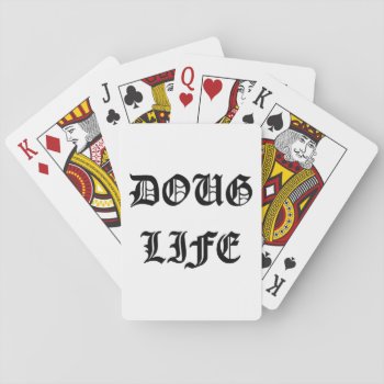 Doug Life Playing Cards by WaywardDragonStudios at Zazzle