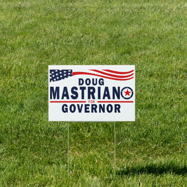 Doug Mastriano for governor yard sign | Zazzle